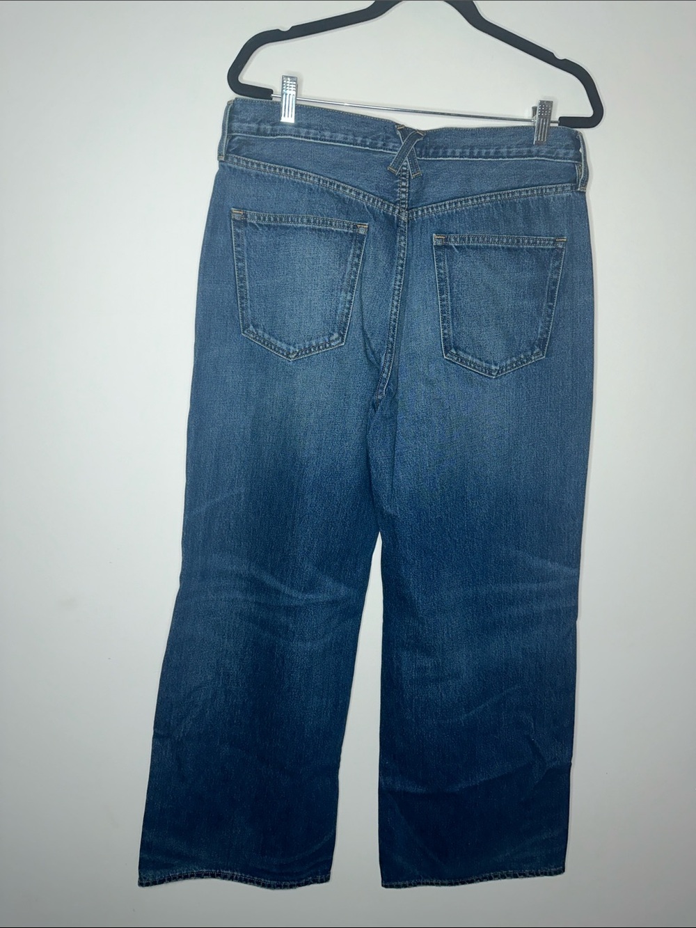 Alex Mill Alek Relaxed Wide Leg Jeans in Paris Medium Wash - Picture 7 of 9